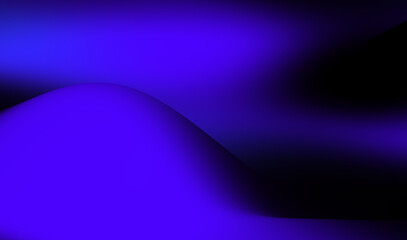Soft flowing waves in shades of blue and purple create a calming abstract background, suitable for digital designs or artistic projects. Blue and black gradient blur abstract pattern background.