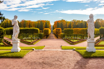 Catherine park in autumn, Tsarskoe Selo (Pushkin), Saint Petersburg, Russia