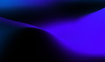 Soft flowing waves in shades of blue and purple create a calming abstract background, suitable for digital designs or artistic projects. Blue and black gradient blur abstract pattern background.