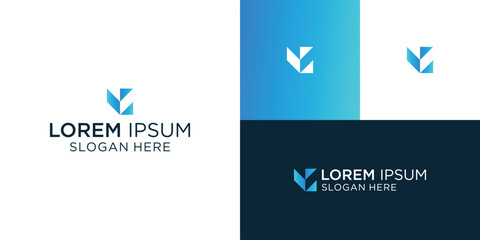 Alphabet letter icon logo VG