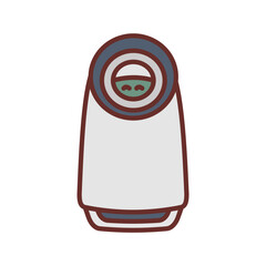 Air Purify Filled Icons , Vector illustration