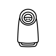 Air Purify Outline Icon, Vector illustration