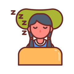 Take Rest Filled Icons , Vector illustration
