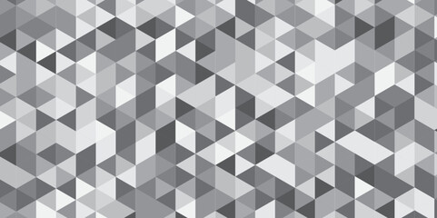 Black and white geometric triangles. Seamless textured pattern background. Seamless geometric pattern square shapes low polygon backdrop background. 