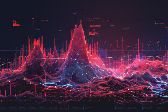 Stock prices vs trading volume scatter plot, strong positive correlation, investor interest rise.