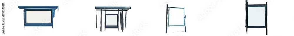Poster this mock-up is meant to display advertising mockups and urban city concepts. it features blank whit