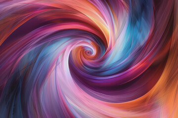Fototapeta premium Fascinating color combinations Swirled together to create hypnotic, colorful abstract patterns.