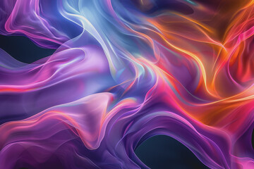 Obraz premium Fascinating color combinations Swirled together to create hypnotic, colorful abstract patterns.