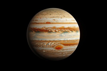 Jupiter planet, highly detailed and realistic, colorful, highly detailed, realistic illustration