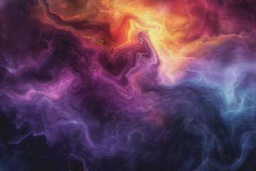 Obraz premium Fascinating color combinations Swirled together to create hypnotic, colorful abstract patterns.