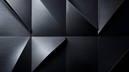 Obraz premium Abstract geometric pattern of black wood with a slight gloss finish.