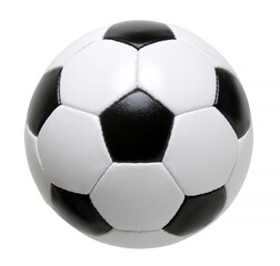 Soccer ball on white