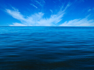 Obraz premium Blue sea water surface