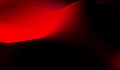 Abstract red and black wave pattern showcasing smooth gradients and dynamic shapes in a bold artistic composition. Vibrant display of swirling red and black hues creates a striking abstract background