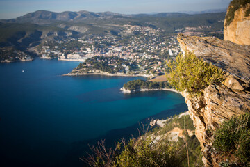 Obraz premium Point de vue de la Route des Crêtes, Cap Canaille, Cassis, Provence, Région PACA, Sud, France, Europe