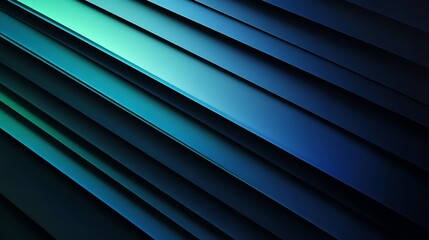 Striped corrugated metal wall with horizontal lines, abstract blue background