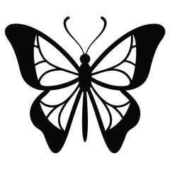 Solid color Ulysses Butterfly animal vector design