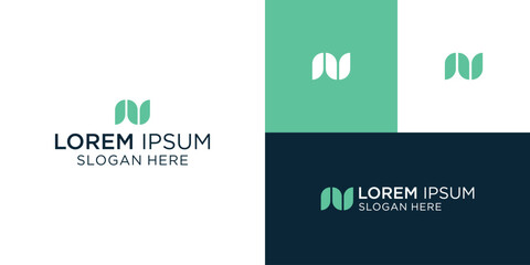 Letter N Modern Logo Template Vector. N monogram logo vector. N symbol vector.