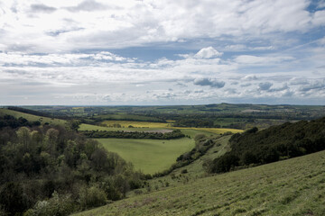 Obraz premium view of old Winchester Hill Hampshire England