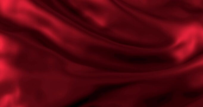 abstract red satin fabric seamless wave background, silk cloth fluttering in the wind, fashion e luxury