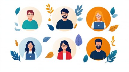 Diverse Professionals Collaborating Remotely