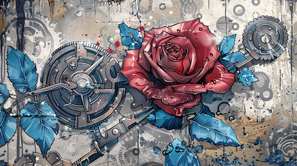 rose, flower, floral, love, pattern, vector, roses, seamless, valentine, design, nature, vintage, illustration, leaf, blossom, pink, bouquet, red, bloom, art, decoration, plant, card, flowers, petal