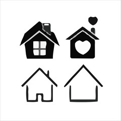 Home vector set 