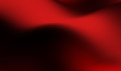 Abstract red and black wave pattern showcasing smooth gradients and dynamic shapes in a bold artistic composition. Vibrant display of swirling red and black hues creates a striking abstract background