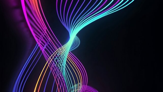 Flowing glowing light
