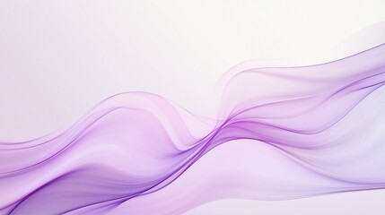 Abstract waves background, pastel colors transitioning from light pink to soft lavender, smooth flowing lines creating depth and movement, minimalist and modern design, ample copy space at the top 