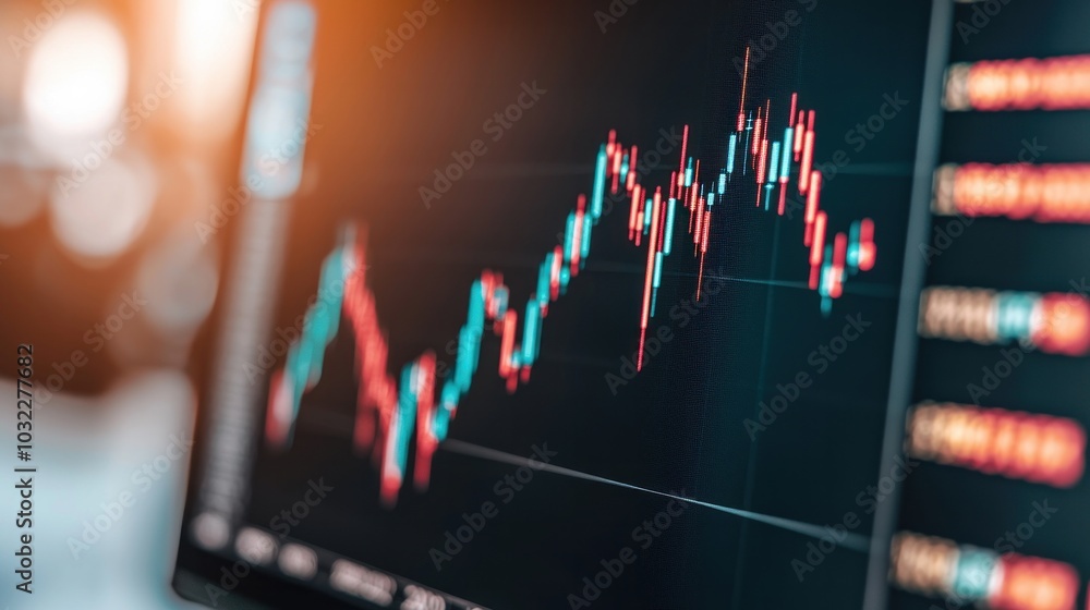 Aufkleber understanding financial trends through data visualization analyzing market behaviors and patterns fo
