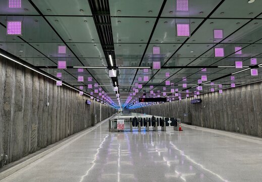 Lucy in The Sky, artwork by Erwin Redl at Union Square MUNI Station. San Francisco, California, USA. September 2024. 