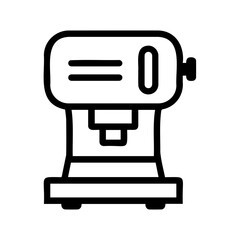 Fototapeta premium Simple Kitchen Mixer Outline for Recipes and Baking