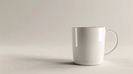 Obraz premium A white mug with coffee