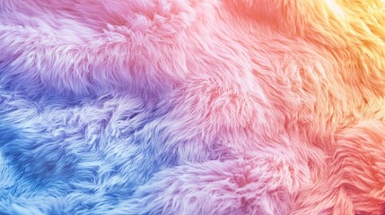 Fototapeta premium Soft Pastel Gradient Fur Fabric Texture