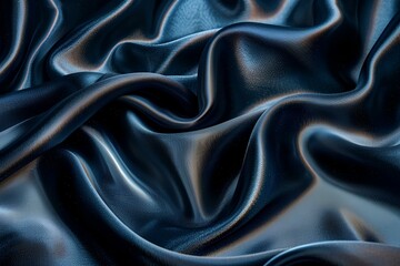 Fototapeta premium A close up of a black satin material