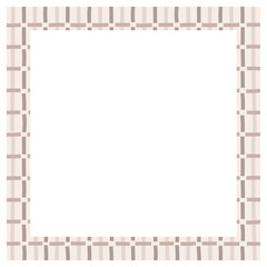 Frame with with freehand doodles. Background for trendy design with basic shapes.