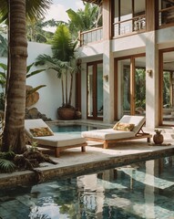 Modern tropical Bali pool villa © Nabi Tang