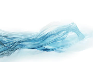 Gentle Light Waves with Calming Blue Palette