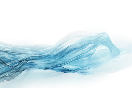 Gentle Light Waves with Calming Blue Palette - Powered by Adobe