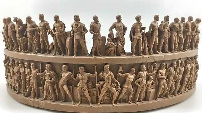 Trajan&rsquo;s Column: A spiraling relief column depicting Emperor Trajan&rsquo;s victories. Each scene tells a story of conquest and valor. 