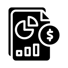 Icon Report With Style Glyph