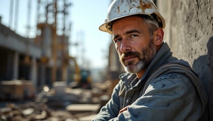 Fototapeta premium Construction engineer worker photo