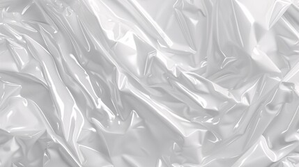 Obraz premium A white plastic wrap texture with gentle ripples, adding depth to the background.