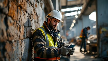 Fototapeta premium Construction engineer worker photo