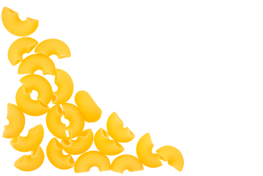 Pasta pasta pipe rigate isolated on transparent background. - Powered by Adobe