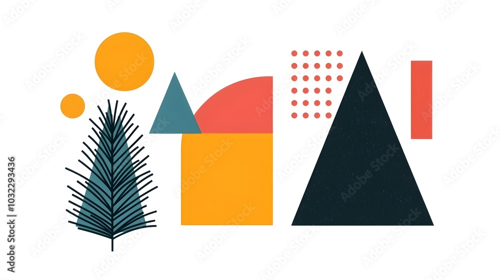 Aufkleber versatile abstract icon featuring minimalist and geometric shapes in a precise and impactful digital