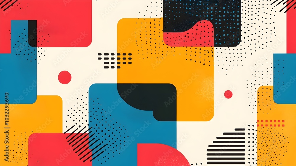 Aufkleber Enhance your brand s digital presence with this versatile vector based abstract design featuring bold contrasting colors seamless blend of geometric forms dynamic symmetry