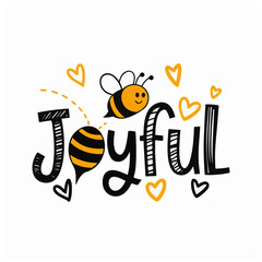 vector-illustration-of-the-text-joyful-in-a-hand-i