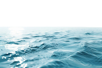 Gentle Light Blue Waves on Clear Background